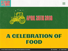 Tablet Screenshot of fieldtoforkfestival.com